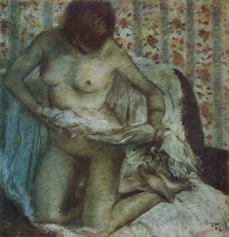 Edgar Degas After the Bath Norge oil painting art